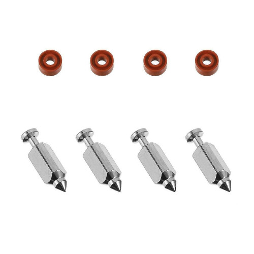 Engine Carburetor Needle Valves for Mowers, Complete Set with Rubber Attachments