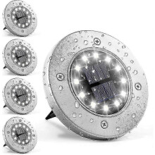Luce da terra a energia solare 12 LED 4 set