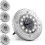 Solar Powered Ground Light 12pcs LED 4 sets 1
