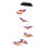 Solar-powered wind chime lights color-changing, butterfly-shaped 1