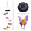 Solar-powered wind chime lights color-changing, butterfly-shaped 4