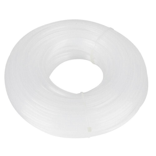 2.6mm x 75m White SquareShaped Lawn Mower Trimmer Line Nylon String Rope Replacement 1