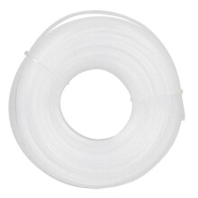 2,6 mm x 75 m weiße quadratische Rasenmäher-Trimmerschnur aus Nylon, Ersatzseil