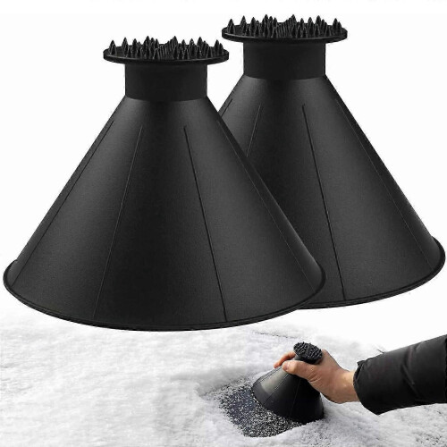 2 Schneefräsen mit Hupe [Schwarz]
