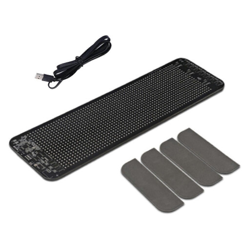 LED Light Sign 64x20 Dot Matrix Flexible Programmable Mobile APP Control Customizable Text Sign