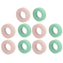 Atmungsaktives Wimpernextensitape 0,5 Zoll x 10 Yards Grün/Pink