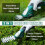 7.2V Cordless Hedge and Grass Trimmer, 2-in-1 with 2 Blades 5
