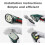7.2V Cordless Hedge and Grass Trimmer, 2-in-1 with 2 Blades 4