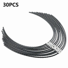 F016800431 30 stuks vervangende strimmerlijn compatibel met Bosch AFS 23-37 nylon lepellijn met gesp