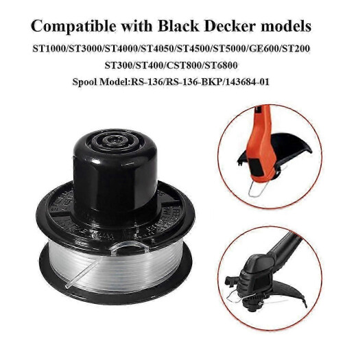 A6226 Spool for Black & Decker Trimmers GL250/GL310/GL360, 6-Pack 1