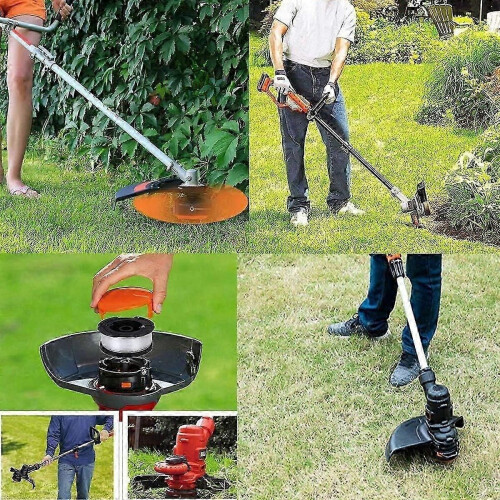 String Trimmer Spool with Cap, Auto Feed Weeding Spools (1 Set) 1