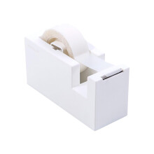 Tape Dispenser Small Tape Dispenser for Stationery, White, Various Colors, Compact and Functional