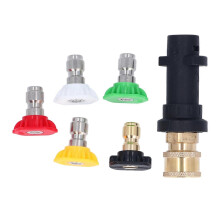 1/4 Zoll Hochdruckreiniger-Pistole-Adapter mit 5-teiligem Düsenset für Karer K2 K3 K4 K5 K6 K7