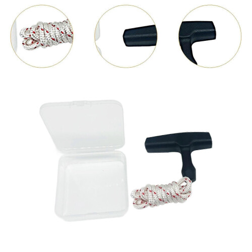 Starter Handle with Cord Lawnmower Replacement Recoil Starter Rope Pull Cord 2