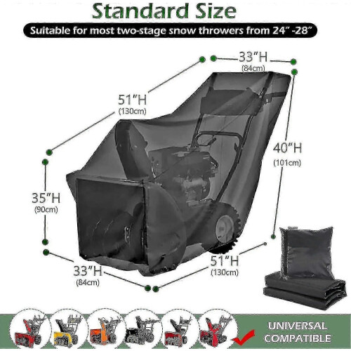 Sneeuwruimerhoes, universele, stevige 600D polyester sneeuwruimerhoes 1
