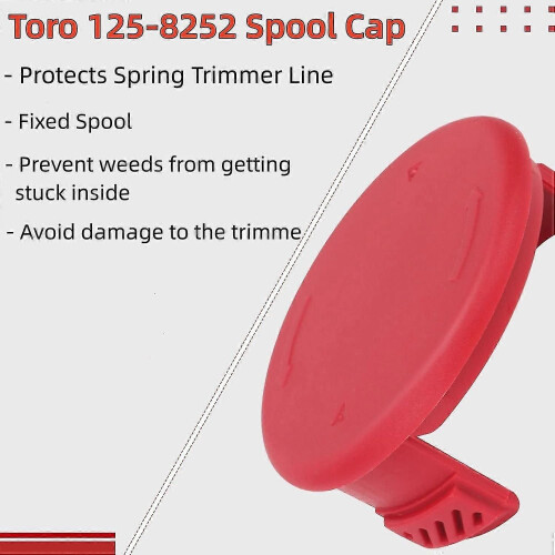 3pcs Spool Cap For Toro Lawn Mower Replacement Abs Spool Cover, 125-8252 Dcqw 2