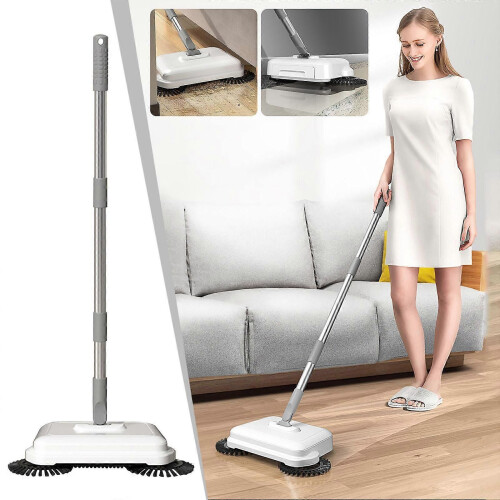 3-in-1 Hand Push Sweeper - Sweeping, Mopping & Vacuum Function 1