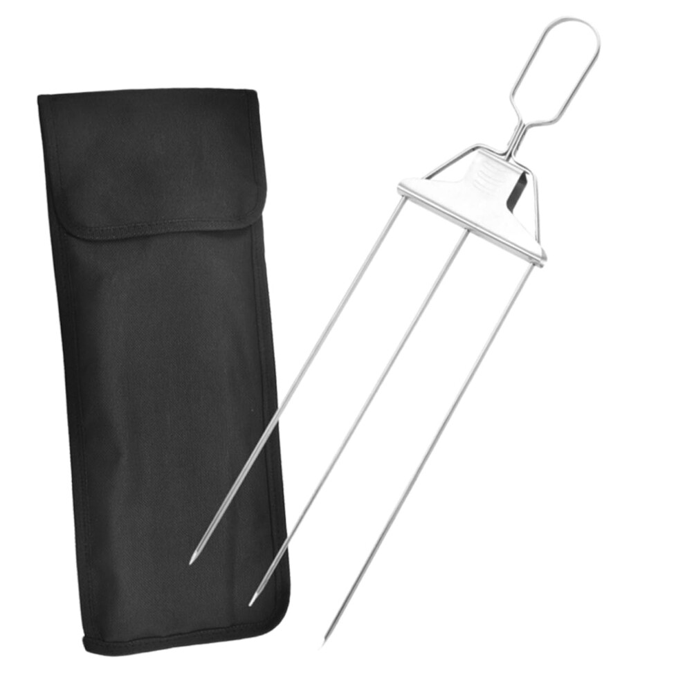 Stainless Steel Grill Forks Set with Three Prongs for Meat, Marshmallow, and Roasting - Durable Grill Accessories-image-OPC-PK5DHQ8-NEW