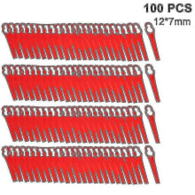 100 pezzi di lame per decespugliatore a batteria in plastica ABS di ricambio per tosaerba Einhell Bosch