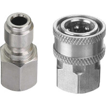 Hochdruckreiniger-Adaptersatz, 3/8 Zoll Schnellanschlusssatz, Innengewinde, Edelstahl, 5000 Psi