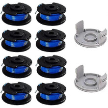 Confezione da 10 bobine di filo per decespugliatore da 0,065" per Ryobi 18V-40V, AC14RL3A, 8+2 di ricambio