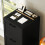 Homcom (Black) HOMCOM 4 Drawer File Cabinet with Lock and Adjustable Hanging Bars 8