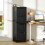 Homcom (Black) HOMCOM 4 Drawer File Cabinet with Lock and Adjustable Hanging Bars 1