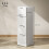 Homcom (White) HOMCOM 4 Drawer File Cabinet with Lock and Adjustable Hanging Bars 3