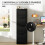 Homcom (Black) HOMCOM 4 Drawer File Cabinet with Lock and Adjustable Hanging Bars 6