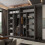Modern Bedroom Sliding Wardrobe With Mirror Doors & Storage 203cm Grey 3