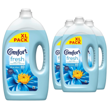 Comfort Fresh Blue Skies Liquid Fabric Conditioner, 80 Washes 2.4L, 4 Pack