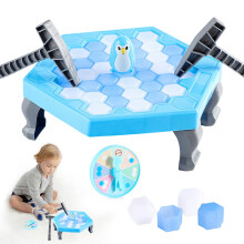 Penguin Family Board Game Ice Cube Game for Kids and Adults, Interactive Toy for 2-4 Players Ages 3 and Up