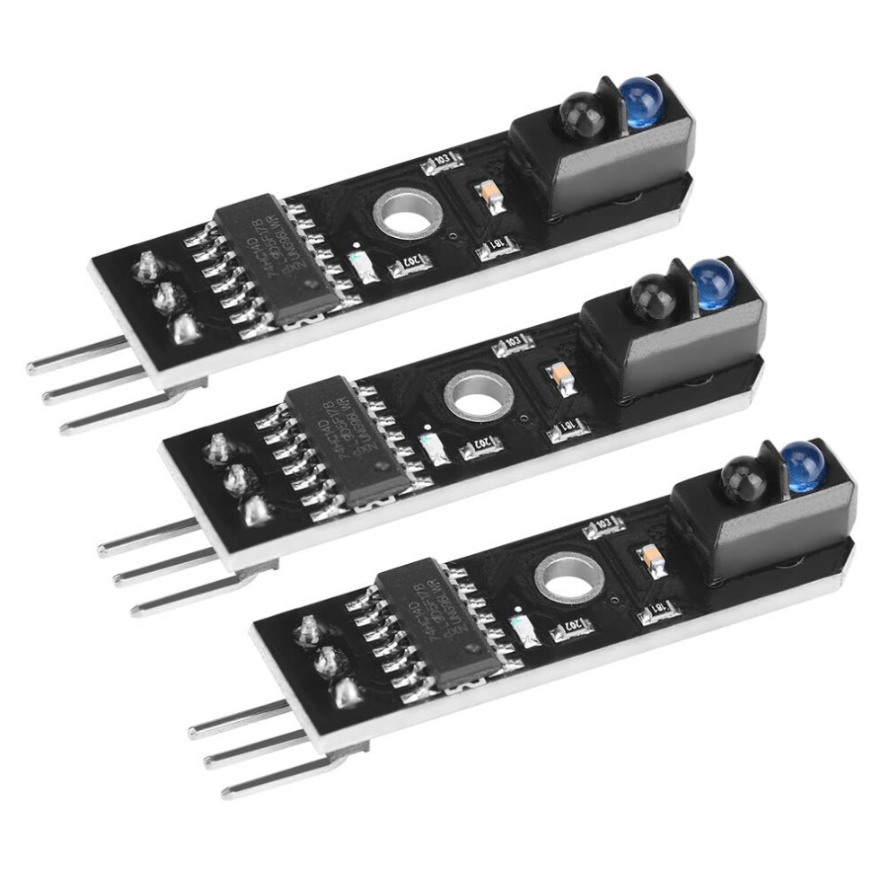 Ir Infrared Obstacle Avoidance Sensor Module Tcrt5000 For Smart Car Line Detection 1 Channel Pack Of 3 Black/White 6038364763914