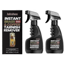 (2pcs) Brass and Copper Tarnish Remover, Powerful Organic Formula That Safely Removes Rust, Stains and Oxidation - HF