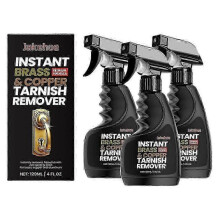 (3pcs) Brass and Copper Tarnish Remover, Powerful Organic Formula That Safely Removes Rust, Stains and Oxidation - HF