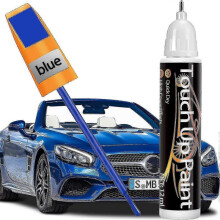 (12ml, Blue) Touch Up Paint For Cars, Automotive Paint Scratch Repair 2 In 1 Touch Up Paint Pen - KM