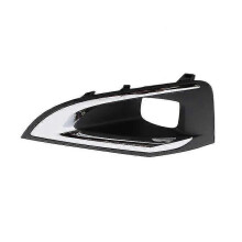 (Left) New Car Front Bumper Fog Light Cover Grille Fog Lamp Cover Grilles Trim Drl Frame Cover For Peugeot 3008 P84 2016 2017 2018 2019 - JA