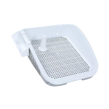 Puppy Potty Holder Removable Splashproof Washable Dog Potty for Rabbit House Grey Size and Durable Material