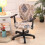 (style 2) Computer Office Chair Universal Washable Rotating Chair Slipcovers - JA 1