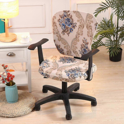 (style 2) Computer Office Chair Universal Washable Rotating Chair Slipcovers - JA