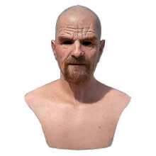 Latex Full Head Overhead Walter White Breaking Bad Halloween Cosplay Mask - DSW