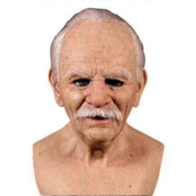 Halloween Cosplay Bald Old Man Face Mask Party Prop Adult - DSW