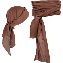 (Brown) Pirate Costume Accessories/Plus Size Pirate Scarf Belt Waist Sash and Pirate Head Scarf Bandanas for Halloween Women Men - DSW