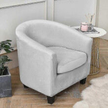 (Light Gray) Armchair Chair Sofa Cover Living Room Chair Seat Slipcover