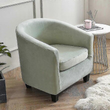 (Mint Green) Armchair Chair Sofa Cover Living Room Chair Seat Slipcover