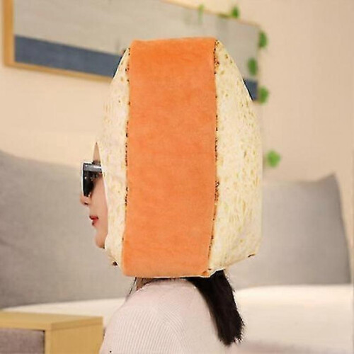 Toast Bread Hat, Diy Selfie Props Plush Hat Costume Accessory 2