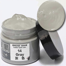 (Gray)Leather Color Repair Paste Shoe Cream Leather Polishing Coloring Agent Stain Wax