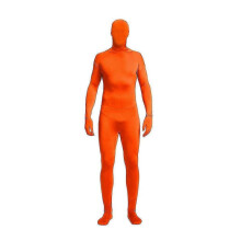 (140CM, Orange color) Suit  Full Body Photography Chroma Key Bodysuit Stretch Costume Full Body for Photo Video Special Effect Festival Cosplay - DSW