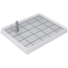 Dog Toilet Indoor 38.3X30.9CM White Puppy Urine Basin Set for Potty Training Small Dogs and Puppies