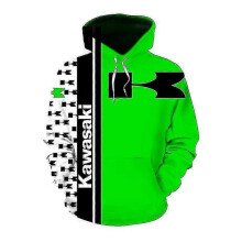 (5XL, 144) 2022 Spring And Autumn New Kawasaki 3d Printer Digital Printing Zipper Hoodie Motorcycle Running Hoodie Men Ladies New